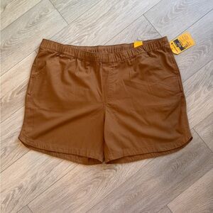 Carhartt Women's 2X (20-22) Force Ripstop Work Shorts Brown Relaxed Fit NWT